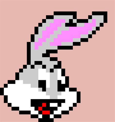 Bugs Bunny Pixel Art