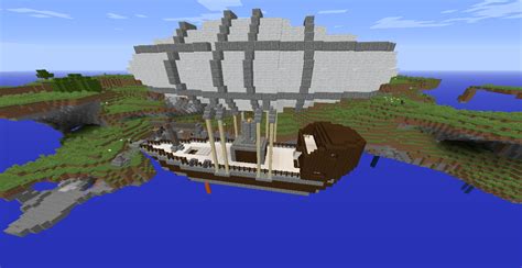 Minecraft Steampunk Airship Schematic - Steampunk Airship Minecraftbuilds Minecraft Blueprints ...