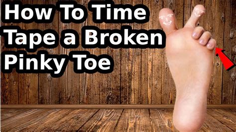 How To Tape A Broken Pinky Toe Correctly Youtube