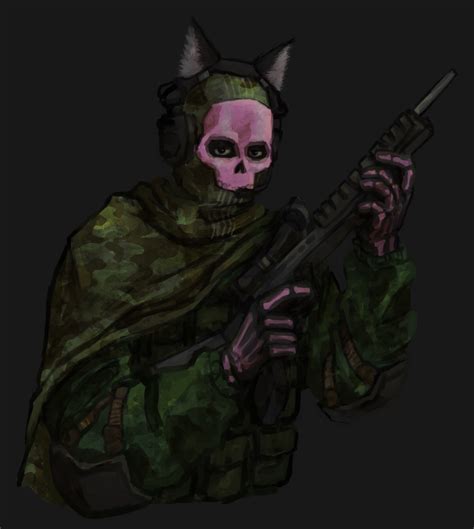 Pink And Camo Ghost By Dawgsprite On Newgrounds