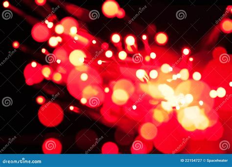 Red Fiber Optic Lights Stock Image Image Of Information 22154727