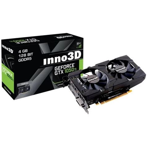 Inno3D GTX 1050 Ti Twin X2 4GB Graphics Card N105T 1Ddv M5Cm