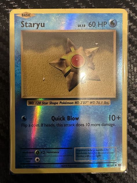 Staryu 30 108 Reverse Holo XY Evolutions Pokemon TCG Card NM EBay