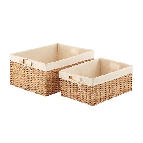 Natural Montauk Woven Rectangular Storage Bins Artofit