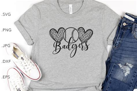 Heart Badgers Mascot Graphic By Studio8586 · Creative Fabrica