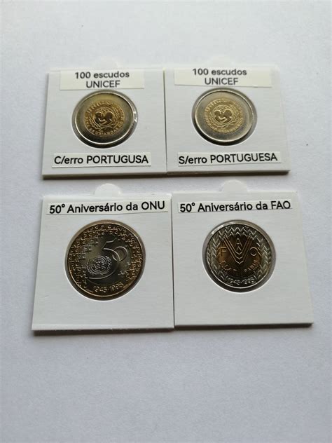 Moedas Dos Escudos Bimetalicas Guas Santas Olx Portugal