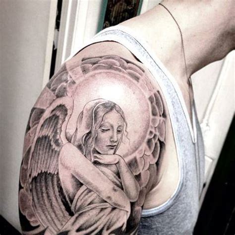 Angel Tattoo Located On The Upper Arm