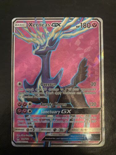 Pokemon Tcg English Card Forbidden Light Xerneas Gx Full Art Ebay