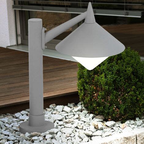 Au En Steh Stand Leuchte Terrassen Sockel Garten Weg Alu Lampe Im Set