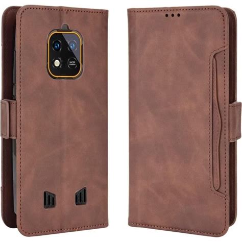 Coque Oukitel WP18 à Rabat en Cuir PU Simili Cuir Flip Magnétique Anti