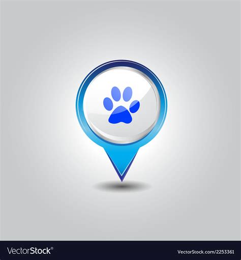 Pet Shop Pins Royalty Free Vector Image Vectorstock