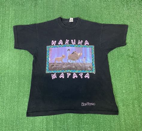 Vintage The Lion King Hakuna Matata Shirt Size XL Gem