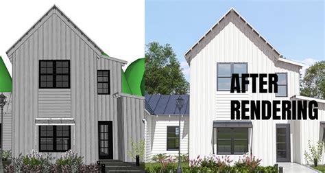 Rendering A House Before And After Advanced Painters