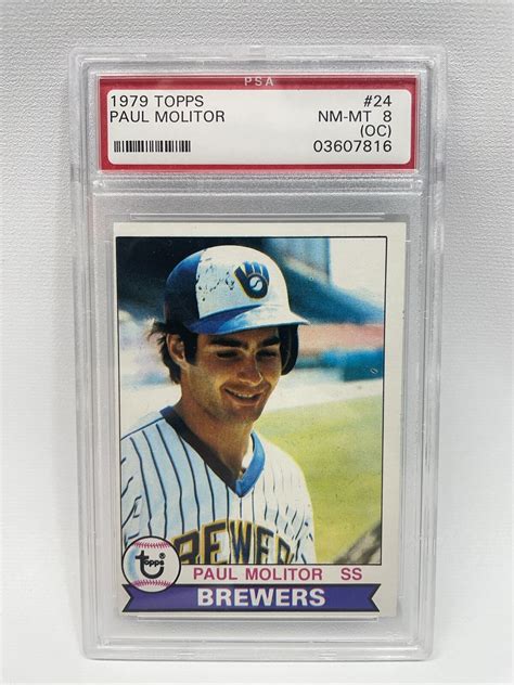 1979 Topps 24 Paul Molitor PSA 8 NM MT EBay