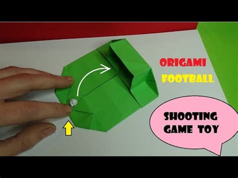 Origami Football Shooting Game Toy Paper Mini Football Game Tutorial