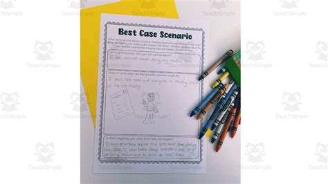 case scenario worksheet  teach simple