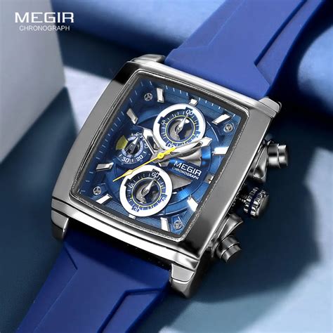 MEGIR Casual Sport Watch For Men Fashion Waterproof Chronograph Quartz