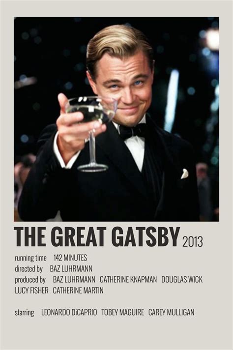 Great Gatsby Leonardo Dicaprio Poster