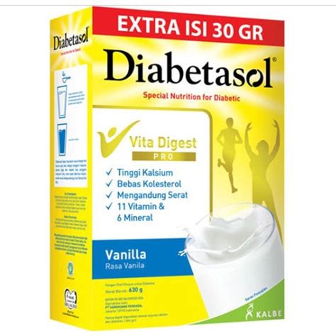 Jual Diabetasol Vanila Gr Nutrisi Untuk Diabetes Susu Dia Betasol