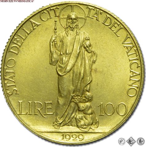 Vatican City State Vatikanstadt Set Of Coins Lire In Gold