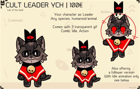 Cult Of The Lamb Ych Leader By Mwins On Deviantart