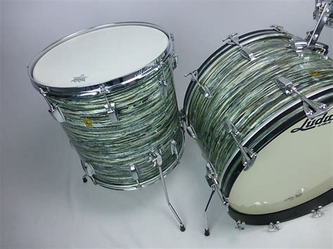 Ludwig 3pc Drum Set 1960's Blue Oyster Pearl | Reverb