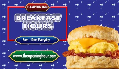 Hampton Inn Breakfast Hours & Breakfast Menu Guide 2023