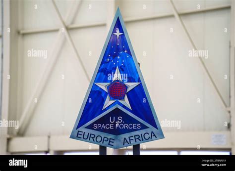 Ramstein Miesenbach Germany 08th Dec 2023 The Logo Of The United