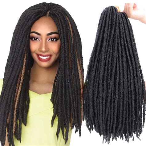 Soft Fluffy Dread Lock Crochet Hair Braids 20 Inches Wholesale Afro