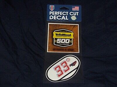 Talladega Superspeedway Yella Wood Perfect Cut Decal Pack