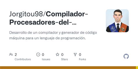 GitHub Jorgitou98 Compilador Procesadores Del Lenguaje Desarrollo De