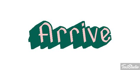 Arrive Word Animated  Logo Designs