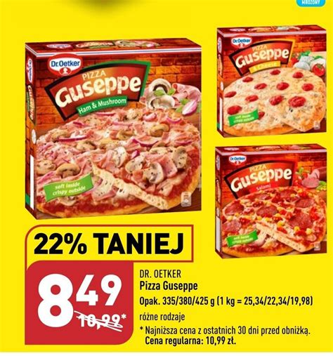 Promocja Dr Oetker Pizza Guseppe Opak G W Aldi