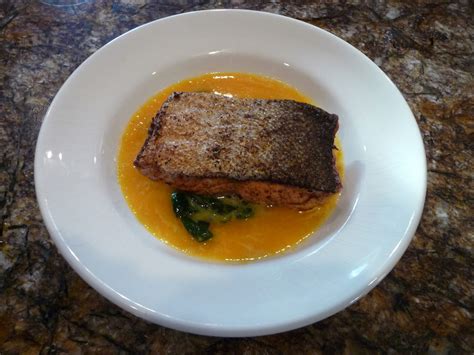 Chef Bolek Copper River Sockeye Salmon With An Orange Saffron Sauce