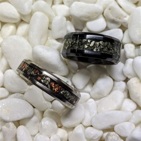 Iron Pyrite Ring Etsy