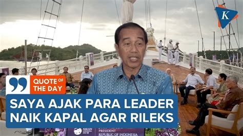 Alasan Jokowi Ajak Para Pemimpin ASEAN Naik Kapal Pinisi YouTube