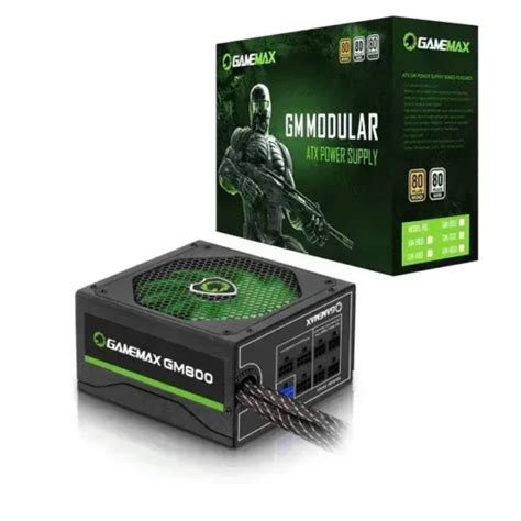 Fuente De Poder 800W Gamemax GM 800 Certif 80 PLUS Bronze Semi