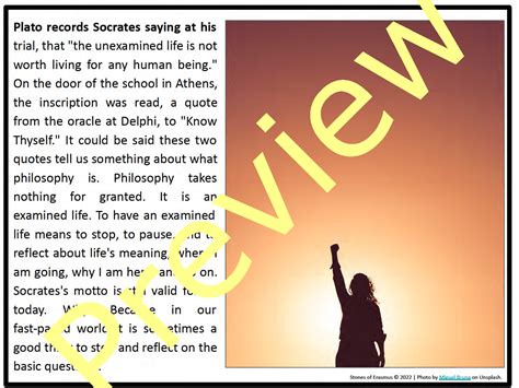 Socrates On The Examined Life In Platos Apology Philosophy In The