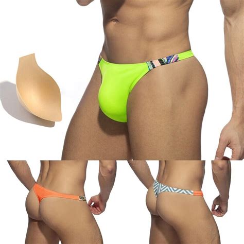 Men Surf Beach Sexy Low Rise Bikini Thong Briefs Swimwear Swim Trunks Cucup S Xl Ebay