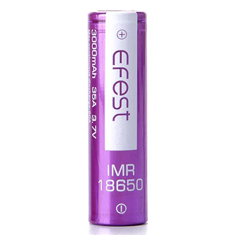 IMR 18650 Battery 35 A 3000 MAh 1 PCK By Efest Jean Cloud Vape