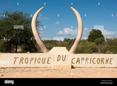 Tropic Of Capricorne Sign Toliara Madagascar Stock Photo Alamy