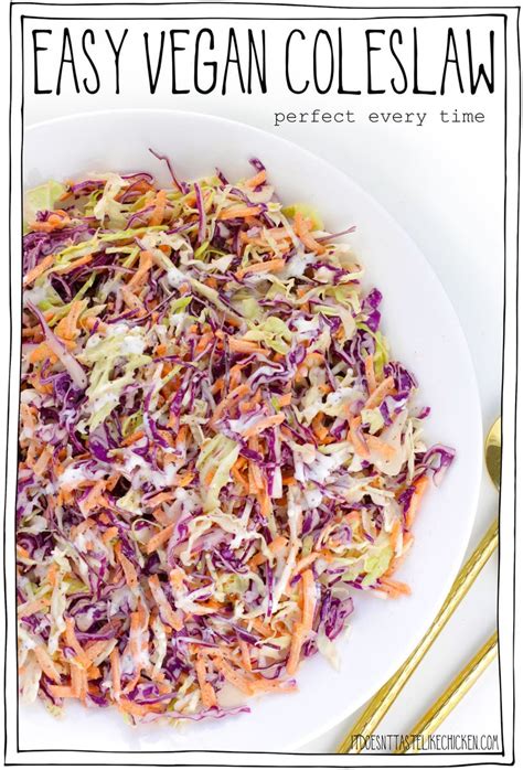 Super Easy Vegan Coleslaw • It Doesnt Taste Like Chicken Karinokada