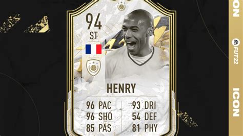 FIFA 22 Thierry Henry Prime Moments Icon SBC Available