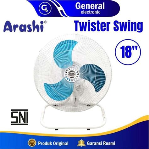 Jual Kipas Angin Meja Arashi Twister Swing Kipas Angin Besi Duduk