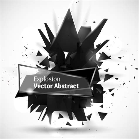 Ilustraci N Vectorial De Una Explosi N Abstracta Vector Premium