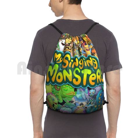 My Singing Monsters Characters And Title Drawstring Bag | My Singing ...