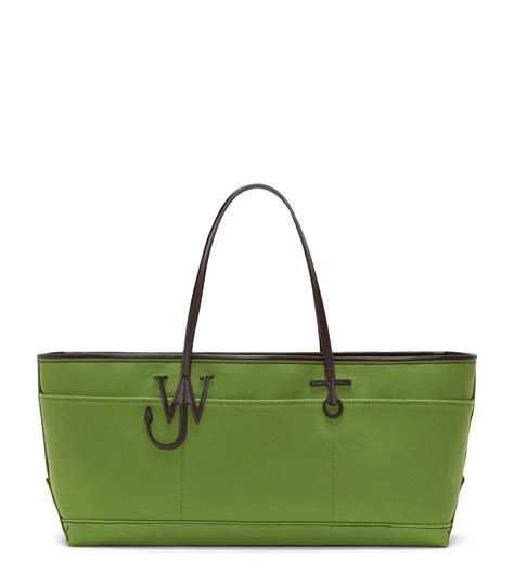 Womens JW Anderson Green Stretched Anchor Tote Bag Harrods US