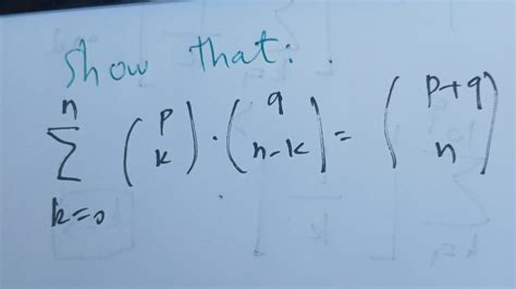 Proving A Combinatorial Identity Using Double Counting Technique Use