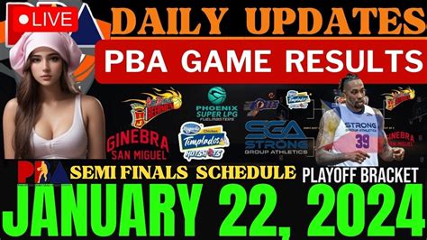 Pba Schedule Today As Of January 22 2024 Pba Semifinals Pba Live