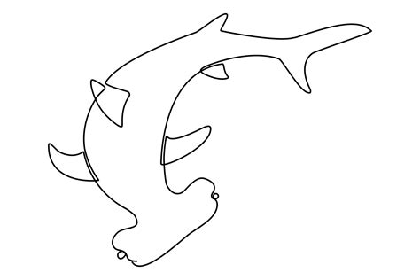 How To Draw A Hammerhead Shark Step By Step